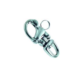Moschettone 82 mm acciaio inox doppio snodo per spinnaker e drizze Moschettone 82 mm acciaio inox doppio snodo per spinnaker e drizze