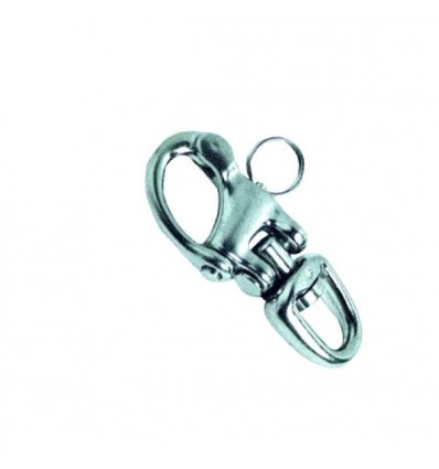 Moschettone 82 mm acciaio inox doppio snodo per spinnaker e drizze Moschettone 82 mm acciaio inox doppio snodo per spinnaker e drizze