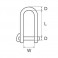 Grillo dritto 4 mm acciaio inox con asse imperdibile Grillo dritto 4 mm acciaio inox con asse imperdibile