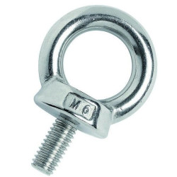 Testa di golfare inox maschio M 6 mm Testa di golfare inox maschio M 6 mm