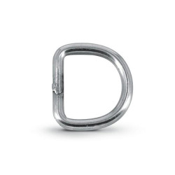 Anello a D acciaio inox 3 x 17 mm Anello a D acciaio inox 3 x 17 mm