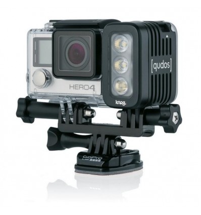 Torcia a led Qudos Action Light nera per GoPro e altre action camera