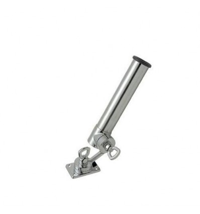 Portacanne orientabile cromato a doppio snodo 40 mm Portacanne orientabile cromato a doppio snodo 40 mm