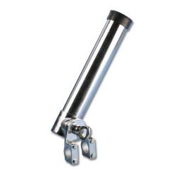 Portacanne orientabile acciao inox 40 mm con attacco per tubo