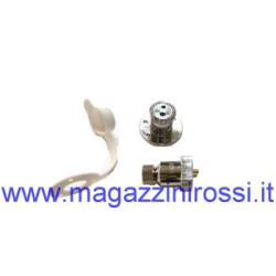 Presa e spinotto alimentazione da incasso in metallo 2 