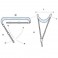 Tendalino bimini 2 archi bianco 130 cm Tendalino bimini 2 archi bianco 130 cm