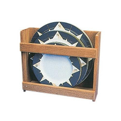 Porta piatti in teak