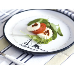 Set piatti piani Marine Business serie Welcome On Board 6 pezzi