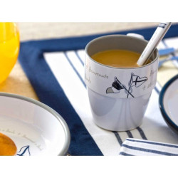 Set piatti fondi Marine Business serie Welcome On Board 6 pezzi