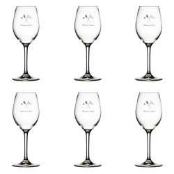 Set calici vino Marine Business serie Welcome On Board 6 pezzi