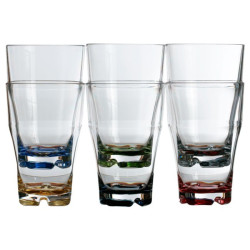 Set bicchieri acqua colorati Marine Business serie Party 6 pezzi