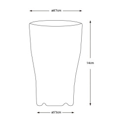 Set bicchieri acqua colorati Marine Business serie Party 6 pezzi