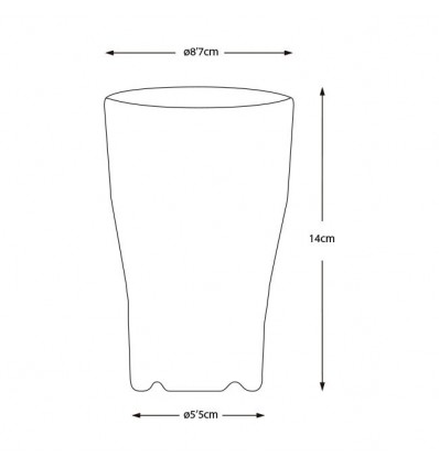 Set bicchieri acqua colorati Marine Business serie Party 6 pezzi