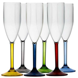 Set bicchieri bibita colorati Marine Business serie Party 6 pezzi