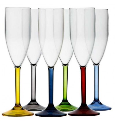 Set bicchieri bibita colorati Marine Business serie Party 6 pezzi