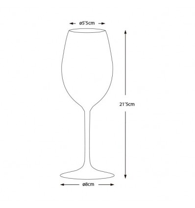 Set bicchieri acqua colorati Marine Business serie Party 6 pezzi