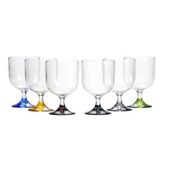 Set coppe vino colorati Marine Business serie Party 6 pezzi