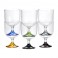 Set coppe vino colorati Marine Business serie Party 6 pezzi