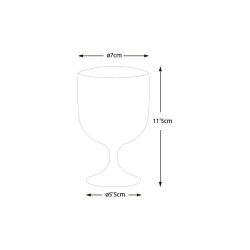 Set coppe vino colorati Marine Business serie Party 6 pezzi