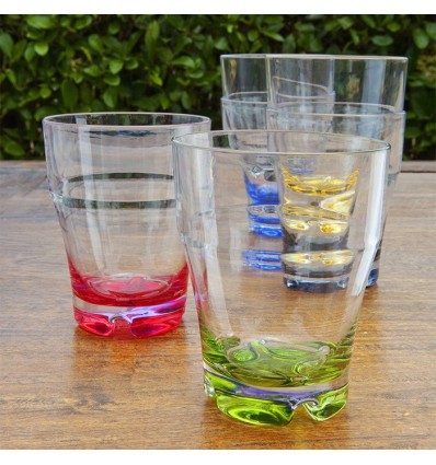 Set bicchieri acqua colorati Marine Business serie Party 6 pezzi
