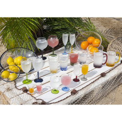 Set bicchieri acqua colorati Marine Business serie Party 6 pezzi
