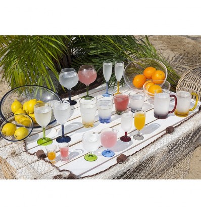 Set bicchieri bibita colorati Marine Business serie Party 6 pezzi