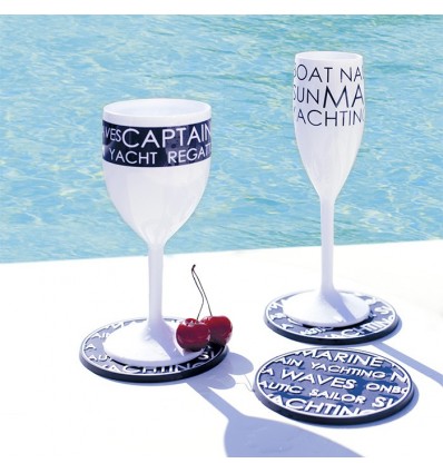 Set sottobicchieri Marine Business serie Enjoy Life 6 pezzi Set sottobicchieri Marine Business serie Enjoy Life 6 pezzi
