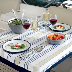 Set piatti piani Marine Business serie Welcome On Board 6 pezzi