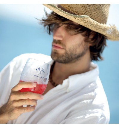 Set bicchieri bevanda Marine Business serie Welcome On Board 6 pezzi