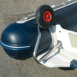 Ruote di alaggio per gommoni con flaps o appendici di assetto