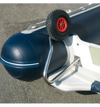 Ruote di alaggio per gommoni con flaps o appendici di assetto