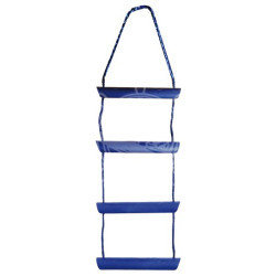 Scaletta Osculati di risalita in corda con 4 gradini in plastica rigida