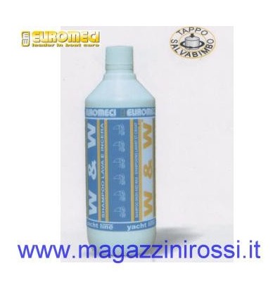 Shampoo e Cera Euromeci W & W da 1 Lt Shampoo e Cera Euromeci W & W da 1 Lt