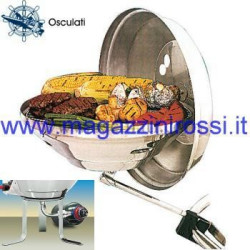 Barbecue da barca a carbonella in acciaio Magma con sup