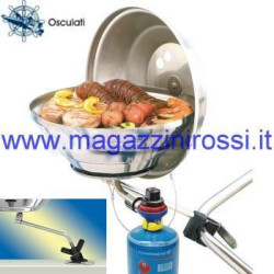 Barbecue da barca serie Magma a gas con supporto per po