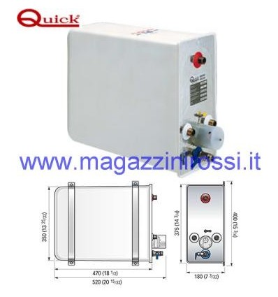 Nautic Boiler Quick Nautical BX 1605S scalda acqua con Nautic Boiler Quick Nautical BX 1605S scalda acqua con