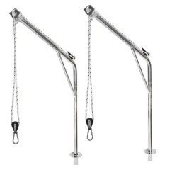 Gruetta in acciaio inox solleva tender o fuoribordo