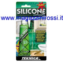 Silicone antimuffa Teknica sigillante colore nero