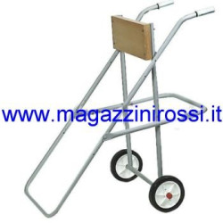 Cavalletto porta motore fuoribordo piede lungo con ruot