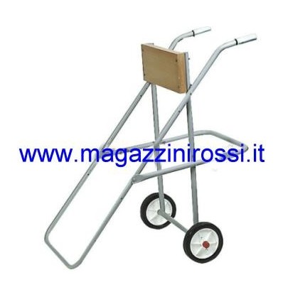 Cavalletto porta motore fuoribordo piede lungo con ruot Cavalletto porta motore fuoribordo piede lungo con ruot