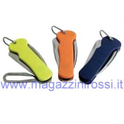 Coltello per vela in acciaio inox impugnatura colorata