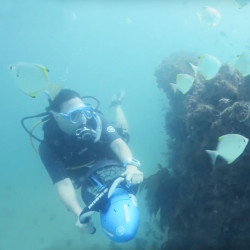 Sea scooter elettrico Yamaha RDS250 subacqueo fino a 30 mt