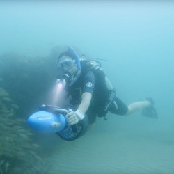 Sea scooter elettrico Yamaha RDS250 subacqueo fino a 30 mt