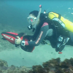 Sea scooter elettrico Yamaha 350Li subacqueo fino a 40 mt