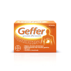 Bayer Geffer Granulato Per Nausea E Digestione Gusto Arancia Lenta 24 Bustine 5g