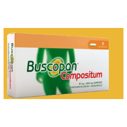 Buscopan Compositum 6 Supposte 10 mg + 800 mg