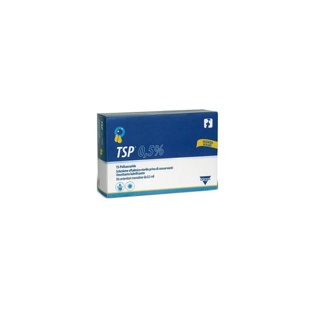 TSP 0,5% SOLUZIONE OFTALMICA UMETTANTE LUBRIFICANTE 30 FLACONCINI MONODOSE 0,5 ML TSP 0,5% SOLUZIONE OFTALMICA UMETTANTE LUBRIFICANTE 30 FLACONCINI MONODOSE 0,5 ML