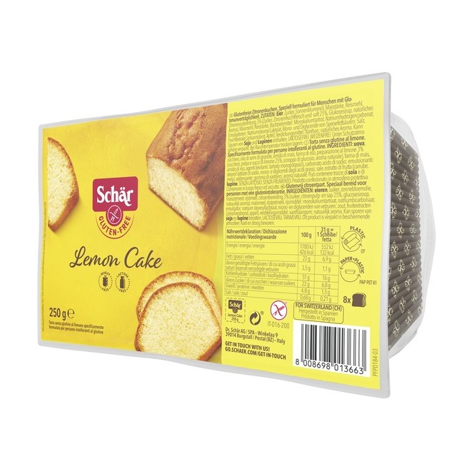 Schar Lemon Cake Torta Al Limone Senza Glutine 250g Schar Lemon Cake Torta Al Limone Senza Glutine 250g