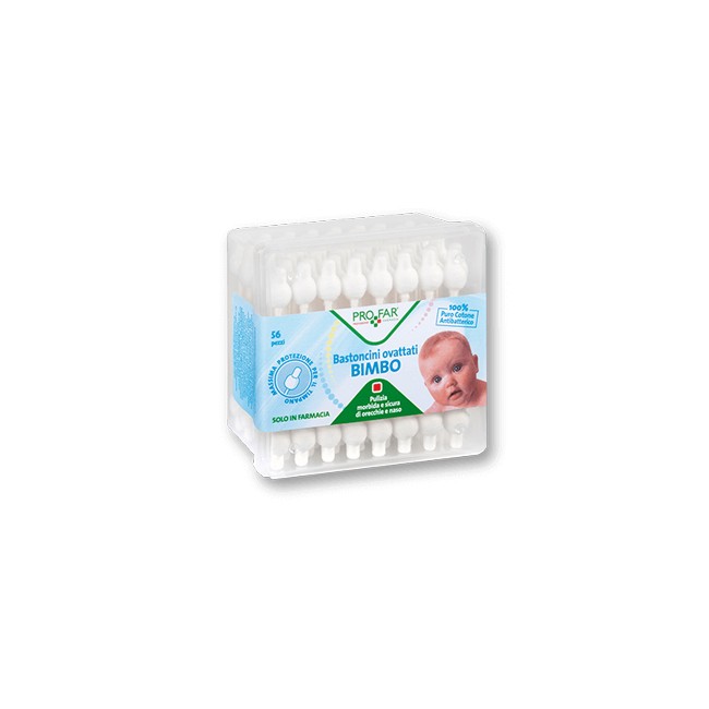 PROFAR BASTONCINI OVATTATI BAMBINI 56 PEZZI PROFAR BASTONCINI OVATTATI BAMBINI 56 PEZZI