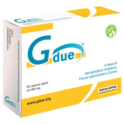 Confezione da 60 capsule di Gdue integratore per favorire il dimagrimento.